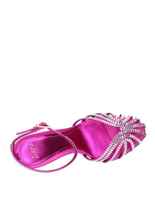 Satin and rhinestone sandals ALEVI MILANO | L20SC005.U.0222319FUXIA